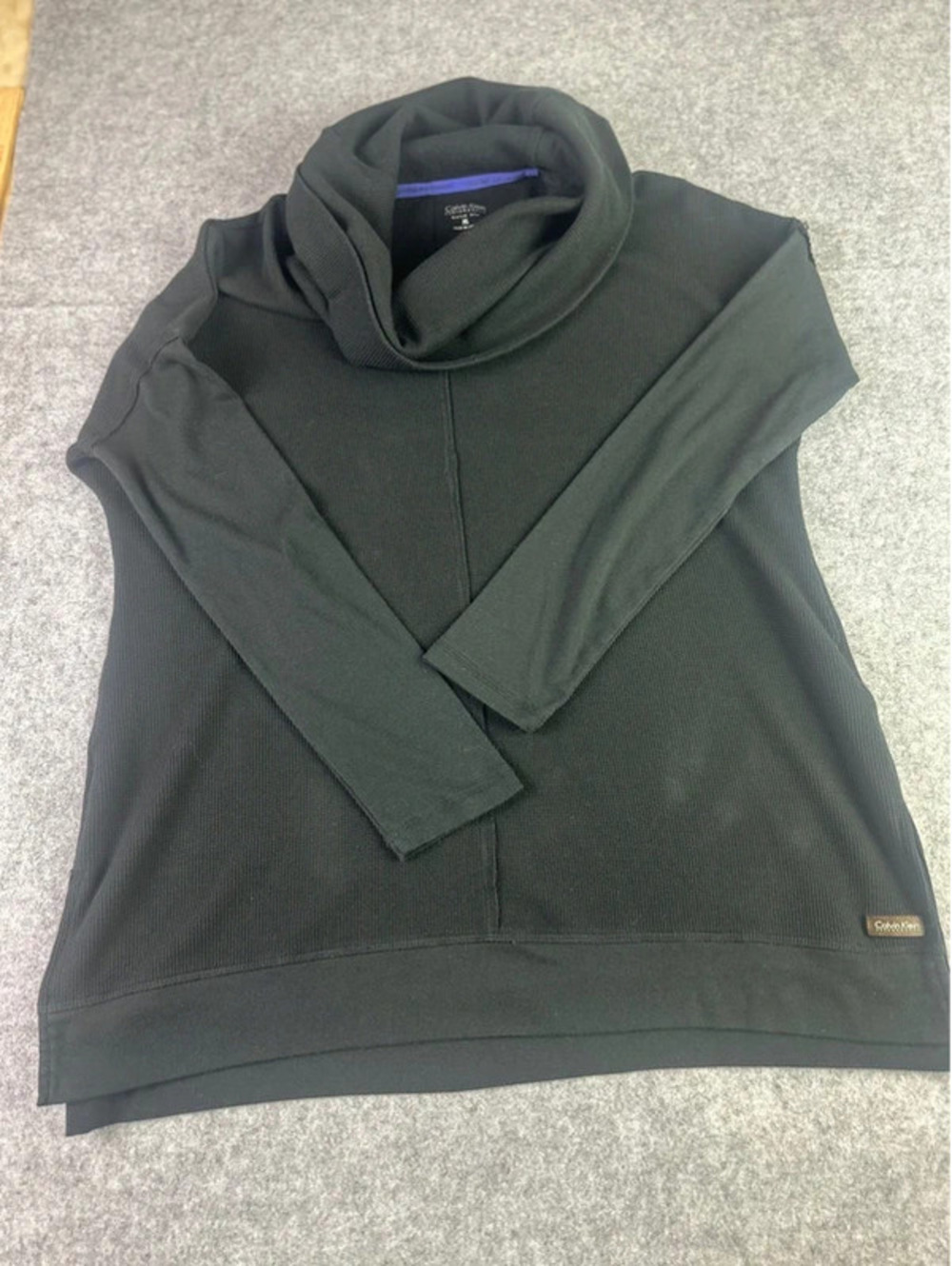 Calvin Klein Performance XL Black Cowl Neck Tunic Top